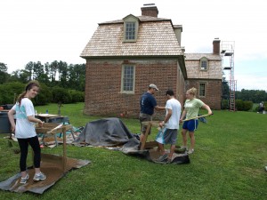 Summer interns experience the rich history of the Middle Peninsula as they excavate in Middlesex County.