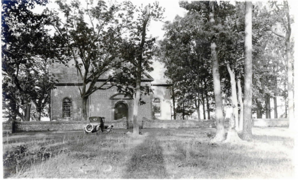 A view of Abingon Church in 1924.